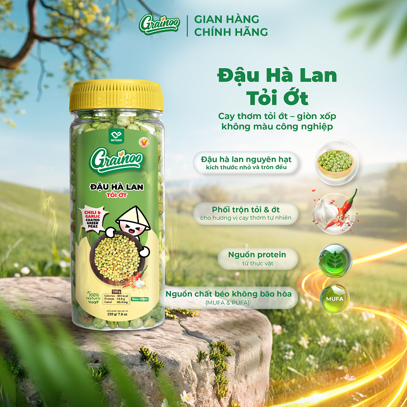 Đậu hà lan tỏi ớt 220g